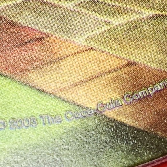 Set of 4 Coca-Cola Plastic Christmas Santa Coasters from 2003 - Picture 4 of 4